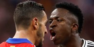 El tenso cruce verbal entre Koke y Vinícius en la goleada del Atlético sobre el Real en el clásico de Madrid: “Te come la tostada”