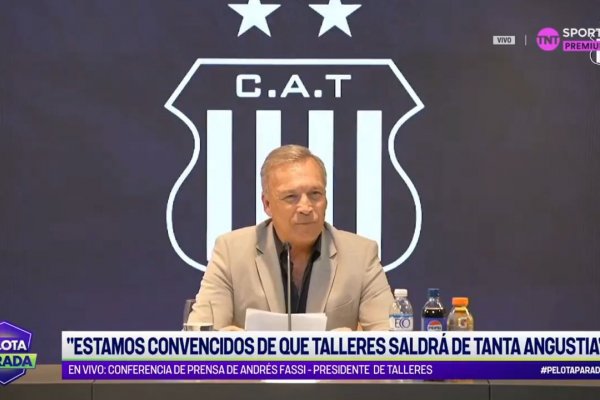 El presidente de Talleres, Andrés Fassi, reculó en chancletas: le pidió disculpas a Chiqui Tapia