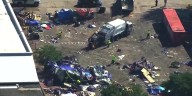 ‘This is not normal’: Over a dozen injured in shootings at homeless camp, near transit station