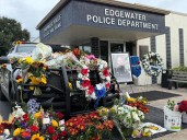 Community mourns fallen Edgewater officer as investigation continues