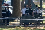 Boy, 14, shot when bullets fly in Queens park