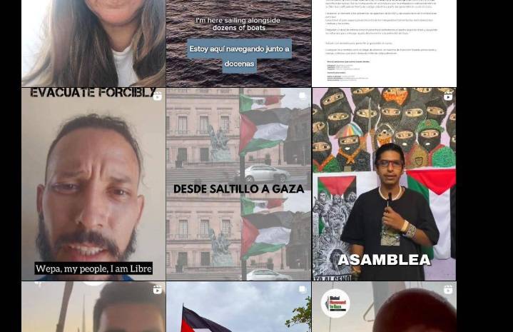 Participación de saltillenses se hace visible en el portal Global Movement to Gaza