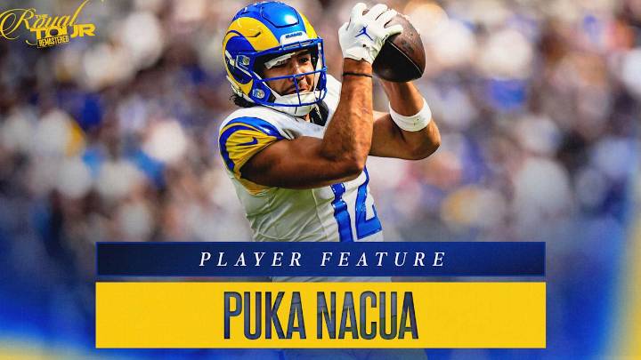 Feature: A head wound couldn't stop Puka Nacua from pacing L.A.'s offense in season