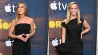 Jennifer Aniston & Reese Witherspoon Go Black at Morning Show Premiere