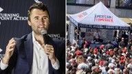 Charlie Kirk: MAGA influencer shot dead at university event in Utah