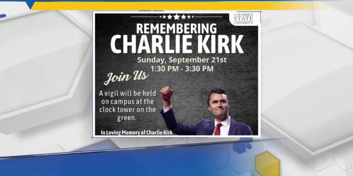 Vigil remembering Charlie Kirk to be held at Columbus State University