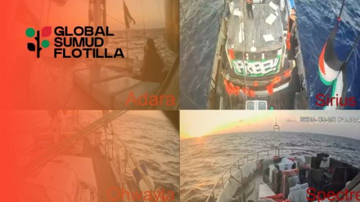 Transmisión en vivo: la Flotilla a Gaza entra en zona de riesgo y puede ser interceptada por Israel