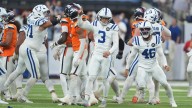 Shrader converts 45-yard FG after penalty, Colts eke past Broncos