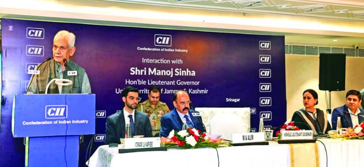Country’s industrial ecosystem should come forward, support rapid Industrialisation of J&K: LG