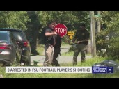 Three arrested in connection with shooting that left FSU football player in critical condition