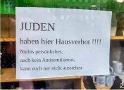 “Judíos, tienen prohibido entrar aquí”. Polémica en Alemania por un cartel antisemita en la vidriera de un comercio