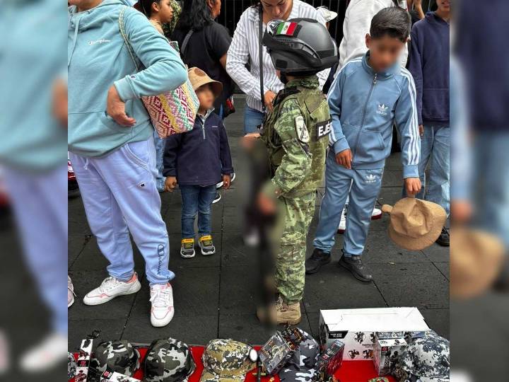 Emir, el pequeño admirador del Ejército que sueña con ser soldado