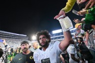 Oregon quarterback Dante Moore rises to the occasion in Happy Valley: ‘Dude breeds excellence’