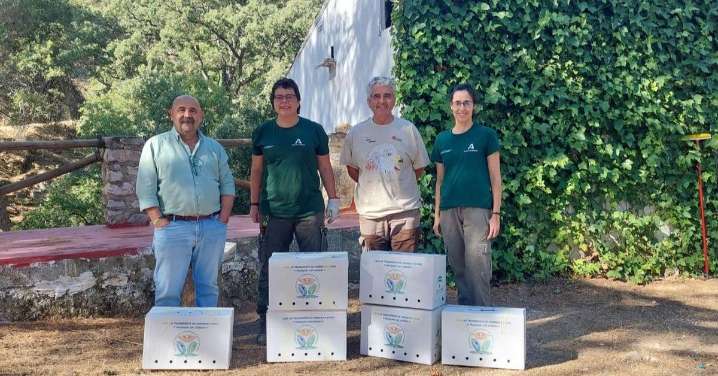 El CREA Quiebrajano cede 55 aves a entidades colaboradoras para su reintroducción en el medio natural