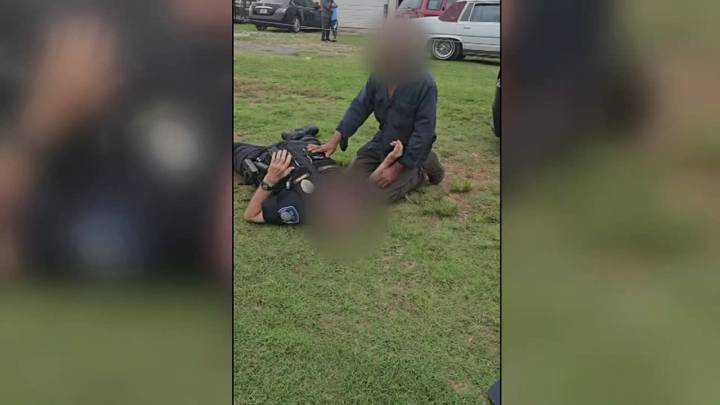 Spencer police lieutenant dragged by car, suspect in custody