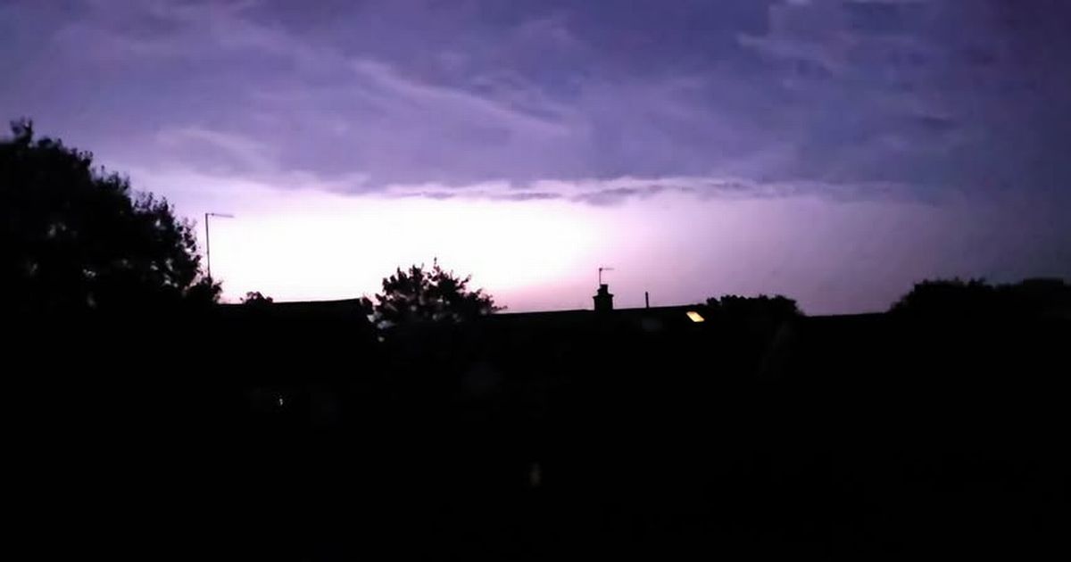 Dramatic videos show overnight lightning strikes in Devon