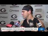 UGA's Gunner Stockton, CJ Allen and Daylen Everette speak after win