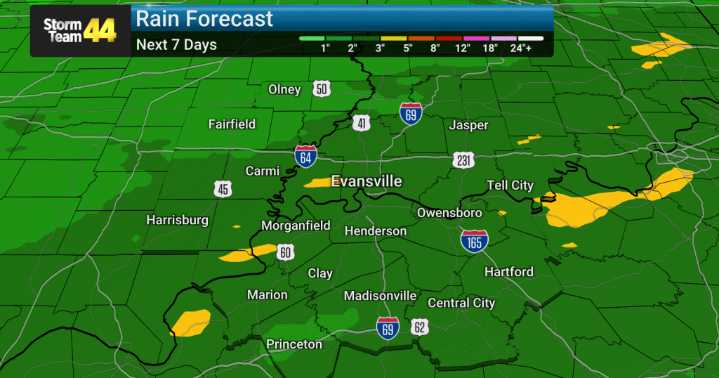 Wet week ahead and staying mild to warm