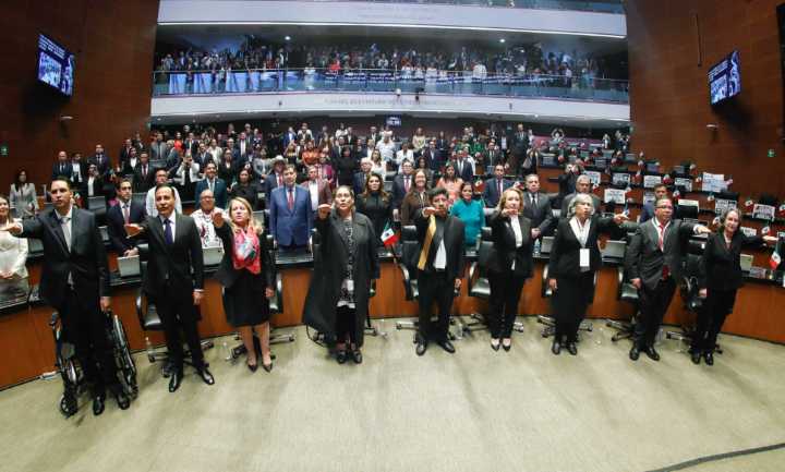 En el Senado rinde protesta el nuevo pleno de la SCJN