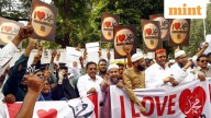 ‘I Love Mohammad’ protests in UP: Stones pelted, police lathicharge