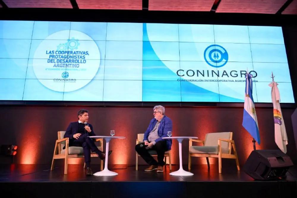 Kicillof en Coninagro: criticó el abandono a las cooperativas y dijo que Milei "valora la concentración económica”