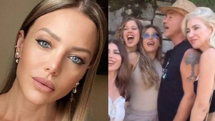 VIDEO: Eros Ramazzotti intentó besar de prepo a Evangelina Anderson... ¡dos veces!