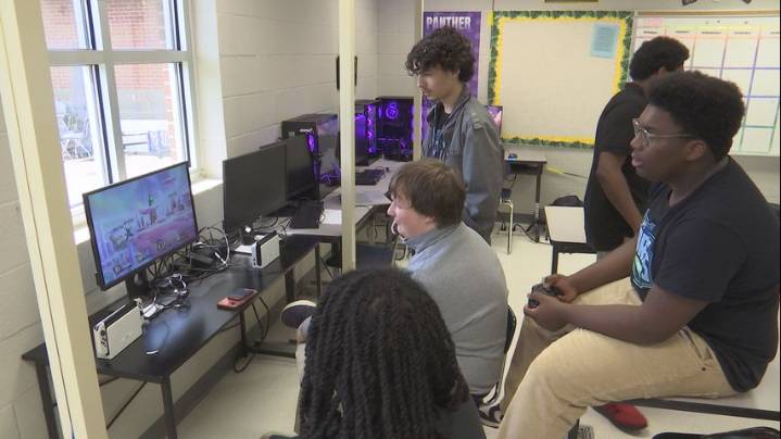 Woodlawn students exploring how Esports can lead to a multitude of career paths
