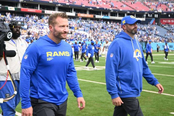 Rams coach Sean McVay nursing serious foot injury