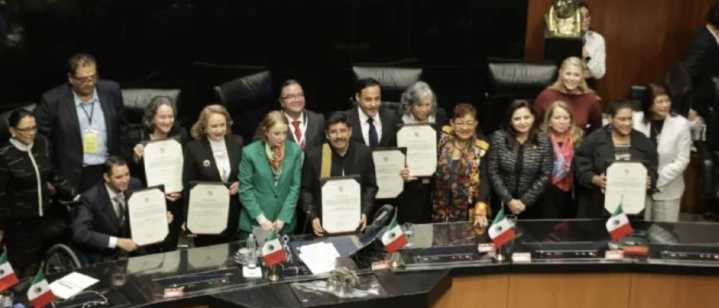 Ministros de la nueva Corte toman protesta en el Senado
