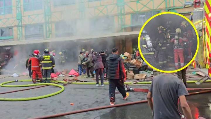 Incendio afecta al Mercado Cardonal de Valparaíso: Trabajan 6 compañías de Bomberos