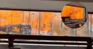 Video: mujer en el trolebús entra en pánico tras temor de ser alcanzada por las llamas en Iztapalapa