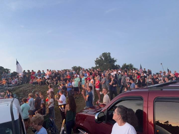 Attendees of Charlie Kirk vigil in Pensacola reflect on vandalism 