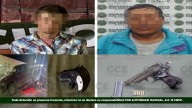 DETIENEN A DOS PERSONAS POR PRESUNTA PORTACIÓN DE ARMA DE FUEGO