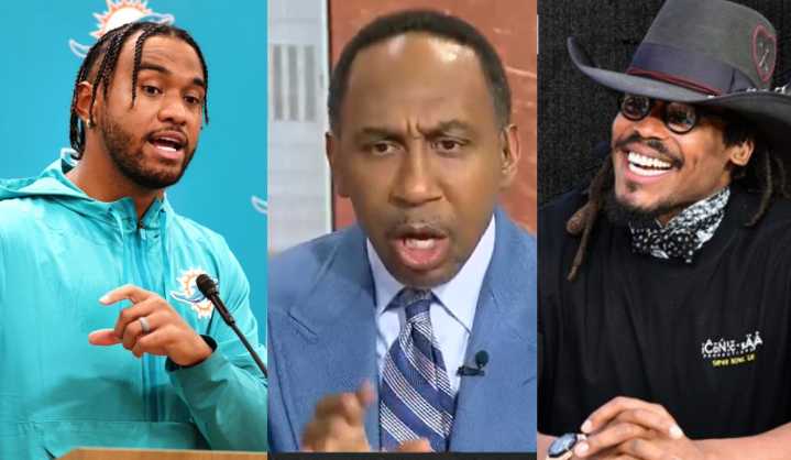 Stephen A. Smith Doesn’t Hold Back on Tua Tagovailoa After Dolphins QB Fired Back at Cam Newton’s Comments