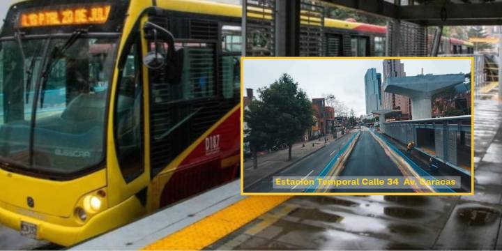 Por avance de las obras del metro de Bogotá, anuncian nuevos cambios en la estación temporal de la calle 34 de Transmilenio: programe a tiempo su viaje