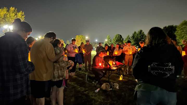 Brown County community members gather for Charlie Kirk vigil