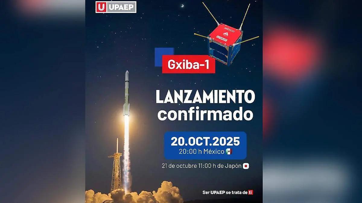 “Gxiba-1”, satélite diseñado en Puebla será lanzado por Japón el 20 de octubre