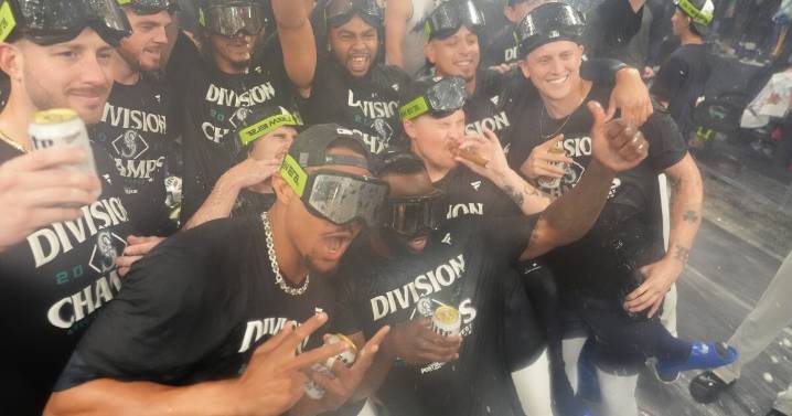 Mariners win AL West for 1st time in 24 years as Raleigh reaches 60 homers in 9
