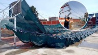 Intensa nevada en Yunguyo derrumba malla raschel de escuela primaria y afecta a cinco distritos