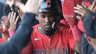 Guardians' Angel Martinez shattered glass camera lens on field in middle of Tigers playoff game