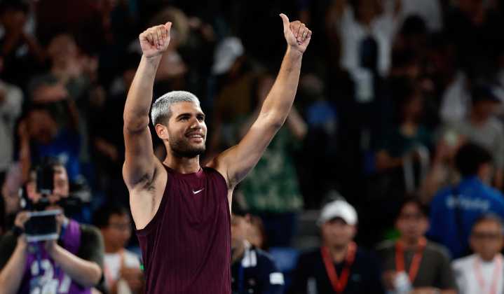 Sigue en plan grande: Carlos Alcaraz venció a Brandon Nakashima y avanzó a semifinales del Abierto de Japón