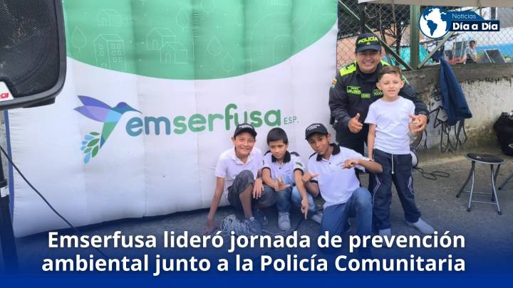Emserfusa lideró jornada de prevención ambiental junto a la Policía Comunitaria y el IDERF