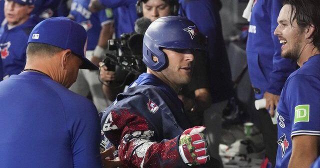 Varsho has the Blue Jays' biggest hit of the year as Toronto trims magic number to 3
