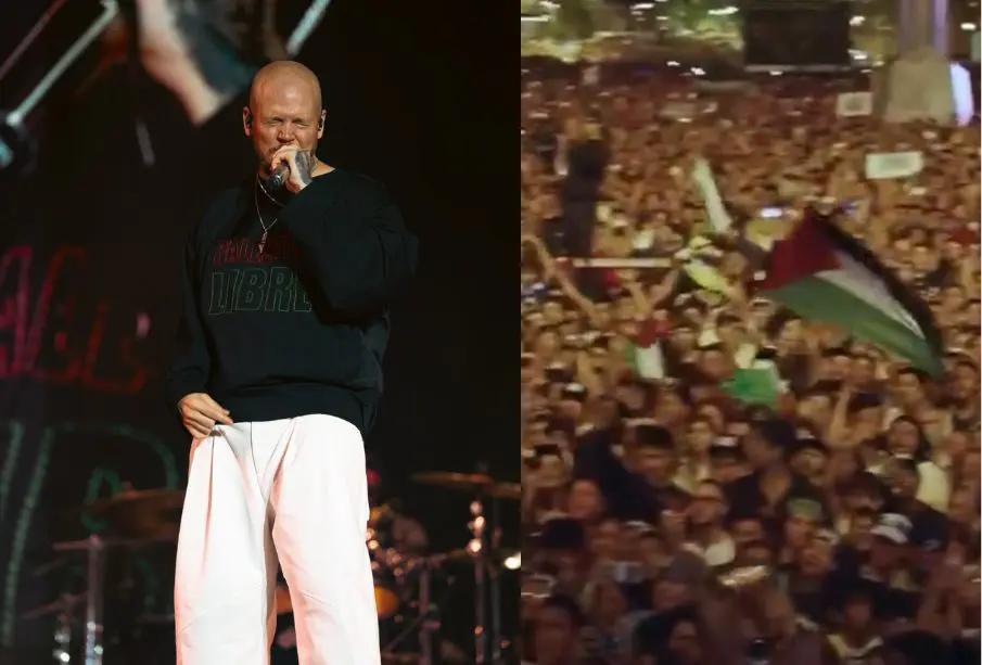 VIDEO: El emotivo momento durante el concierto de Residente en CDMX, 180 mil asistentes gritando en apoyo a Palestina