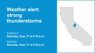 Update: Pea-sized hail forecast with thunderstorms in Yosemite Saturday