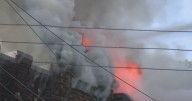 Crews battle large apartment fire in Pittsburgh's Squirrel Hill neighborhood