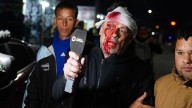 Milei en Moreno: un periodista recibió un botellazo en el acto de La Libertad Avanza