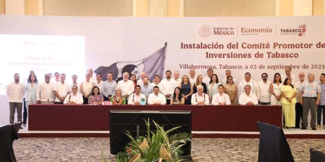 Aterrizarán en Tabasco más inversiones: Grupo Holcim México y ASUR anuncian proyectos de alrededor de 1,250 mdp, en el marco de la instalación del Comité Promotor