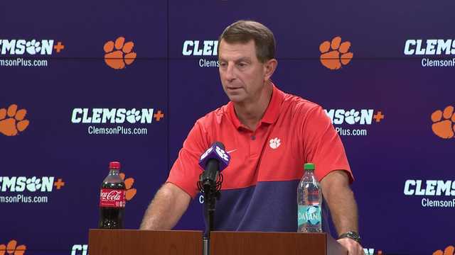 Dabo Swinney previews Tigers ACC opener against Georgia Tech