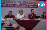 Jorge Sanén lidera reunión plenaria del Grupo Legislativo de morena